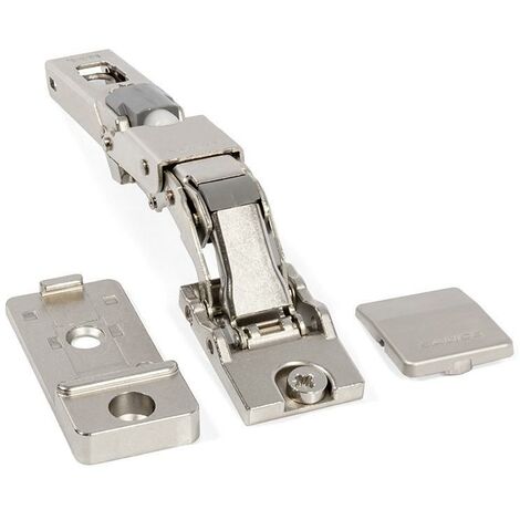 bisagra universal + para puertas fenólicas 110º con cierre amortiguado