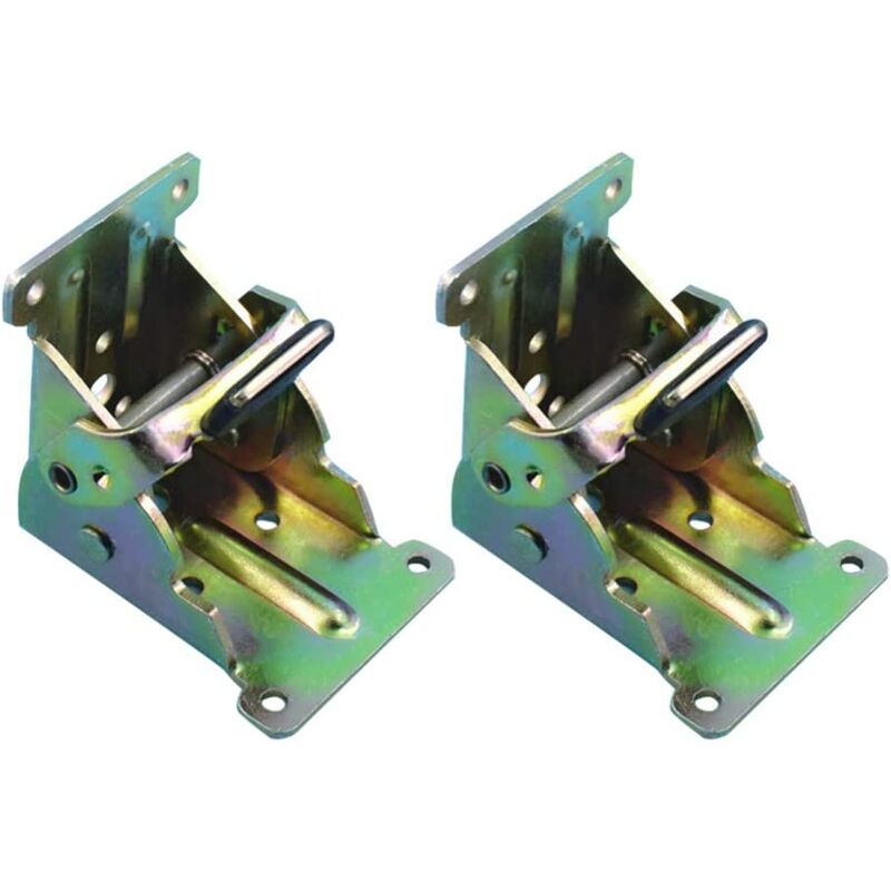 

Bisagras autoblocantes de 2 piezas, soporte plegable, soporte, herrajes para patas y abrazadera de esquina, para patas plegables, banco de trabajo