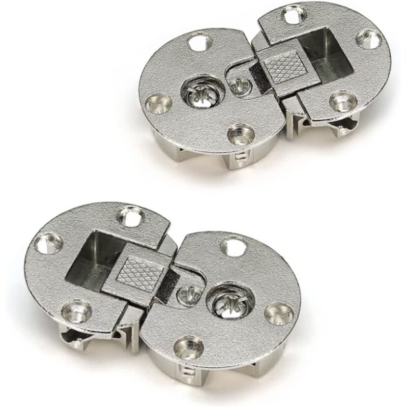 Bisagras de 2 piezas para puertas de armario, estanterías y herrajes para puertas de armarios de cocina.