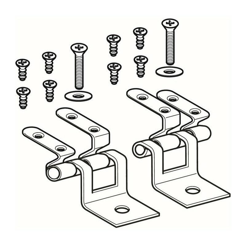 

Bisagras de acero inoxidable adecuadas para 571150 y 574720 Geberit