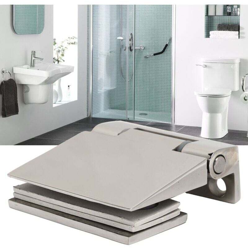 Aiperq Weiß - Bisagras De Clip Para Puertas De Vidrio, Bisagras Para Puertas De Vidrio Para Gabinetes De Cocina, Vitrinas, Mamparas De Ducha, Soportes De Acero Inoxidable Con Apertura De Esquina Para Puertas De Gab