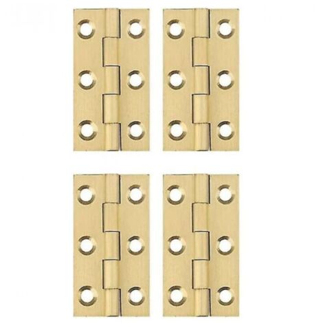 Bisagras de cobre - Mini bisagras plegables Bisagras para el hogar Ferretería Bisagras para cajones de gabinetes Bisagras para puertas, Oro