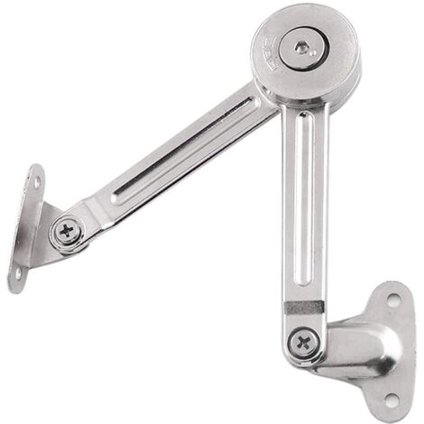 Bisagras de soporte de tapa de dos piezas con cierre suave y topes opcionales, soporte de tapa plegable, bisagras abatibles de alta resistencia para tapas de muebles, puertas de armarios y tapas de ca