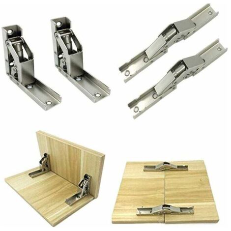 Bisagras KZQ de 90 grados (paquete de 4) - Bisagras ajustables para puertas de gabinetes y muebles, con superposición oculta e inserción