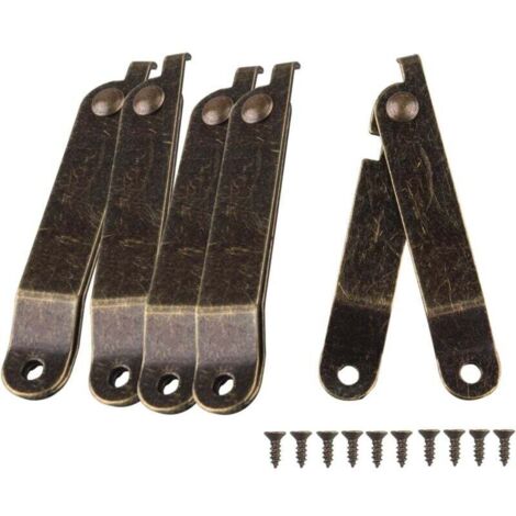 Bisagras para muebles AIPERQ, 5 piezas, bisagras giratorias plegables para tapa de maletero, 67 x 11 mm