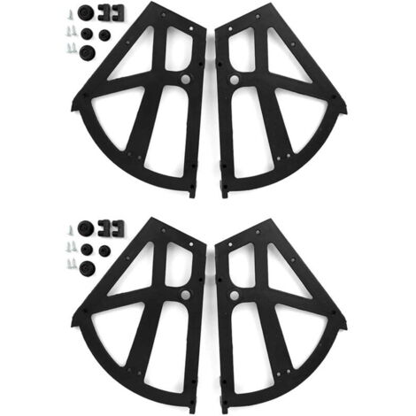 Bisagras plegables de ABS - Juego de 4 piezas para zapateros y cajones de muebles