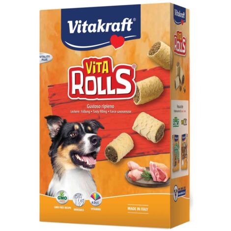 BISCOTTI PER CANE 'vita rolls' alla carne - cf. 400 gr.