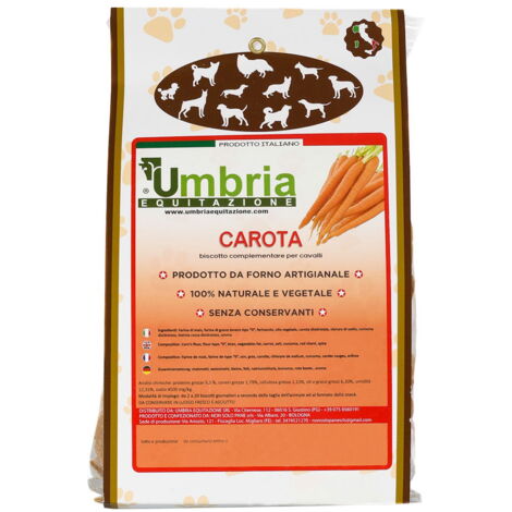 Biscotti pr cavalli al gusto carota 500 g