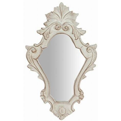Biscottini specchio ingresso 40x25 cm Made in Italy Specchi decorativi da parete Specchio barocco Specchio antico Specchio shabby