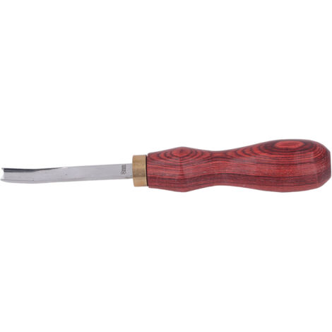 Biseauteuse à Cuir 8mm avec Manche en Bois Léger pour Biseautage des Bords, Outil Portable DIY