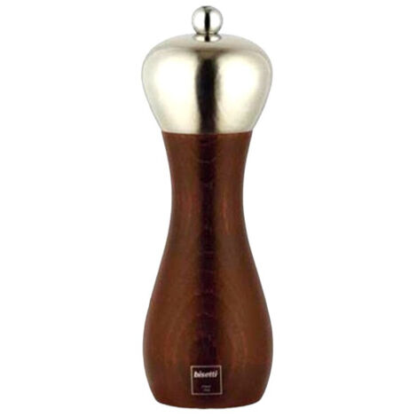 Bisetti Rimini, macina pepe tinto noce con macina in metallo, cm 18