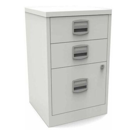 Bisley A4 3 Drawer Filing Cabinet - White