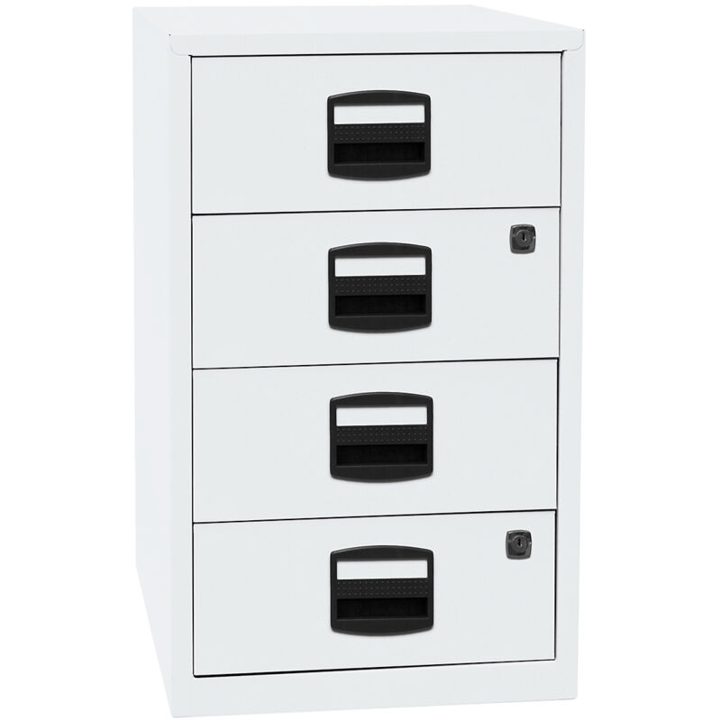 Certeo - bisley, Caisson hauteur bureau pfa, 4 tiroirs universels, Certeo - bisley, Caisson hauteur bureau pfa, 4 tiroirs universels,