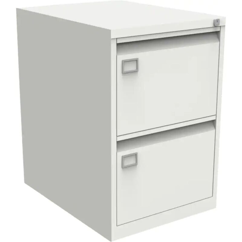 Filing Cabinet with 2 Lockable Drawers AOC2 - White - Bisley