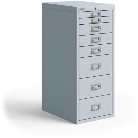 BISLEY MultiDrawer mit Schloss Lichtgrau