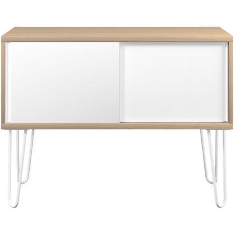 BISLEY MultiRange Sideboard     Eiche/Verkehrsweiß