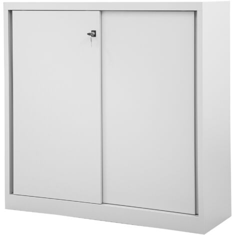 BISLEY Schiebetürenschrank ECO Lichtgrau