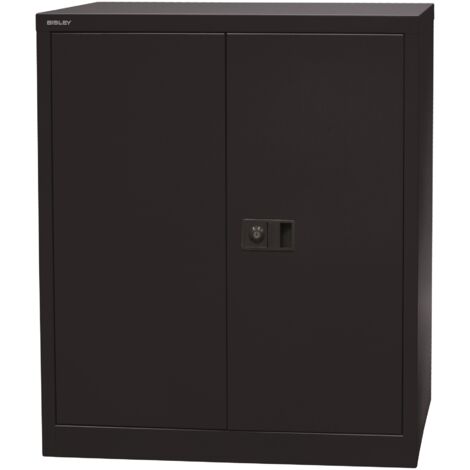 BISLEY Universal Flügeltürenschrank Schwarz