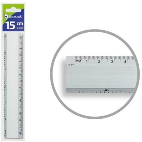 BISMARK REGLA ALUMINIO 15CM