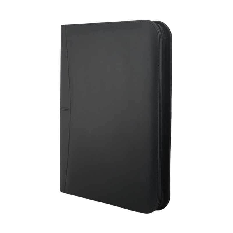 Lifcausal - Bisofice Porte-documents d'affaires zippé A4 en cuir pu pour entretien, planificateur de documents, agenda, support pour tablette, pour