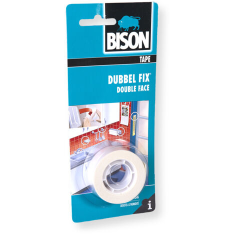 Bison 1799000104 1493044 Ruban adhésif double face blanc