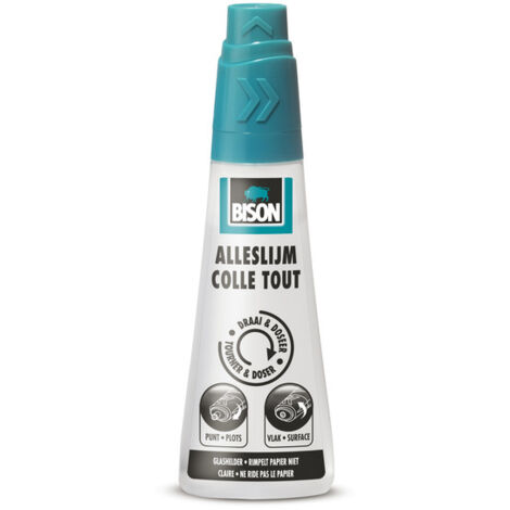 Bison BI-6306621 Colle tout usage Twist & Dose Flacon de 90 ml