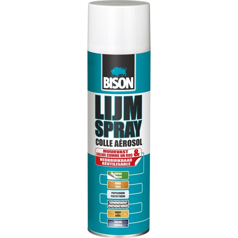 Bison - spray colle aérosol néoprène 500ML 1308160