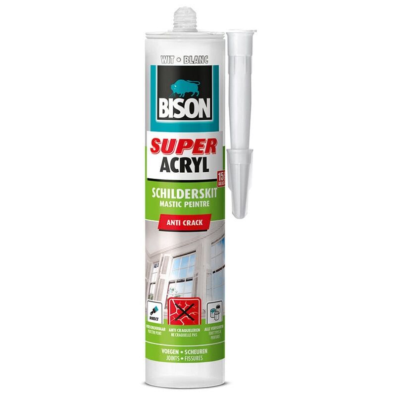 Bison - Super Acrylic Painterskit White Canister 300 ml