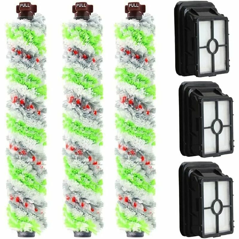 Lucky-88 - Bissell Crosswave 3 brosses pour animaux de compagnie + 3 filtres 1866 1785 2052 1713 2225 Bissell Crosswave (3 brosses pour animaux de