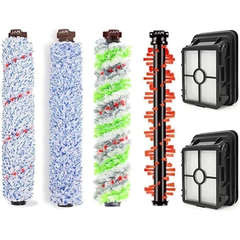 Forehill - Bissell Crosswave 4 brosse principale + 2 tamis filtrant 1866 1785 2052 1713 2225 Accessoires de brosse pour aspirateur Bissell Crosswave