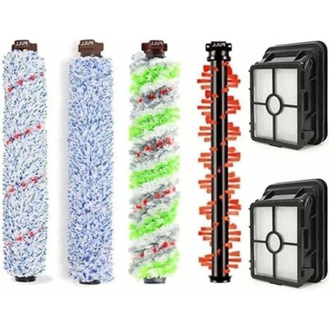 Bissell Crosswave 4 Main Brush + 2 Filter Screen 1866 1785 2052 1713 2225 Bissell Crosswave Vacuum Cleaner Brush Accessories (4 Main Brush + 2 Filter Screen)
