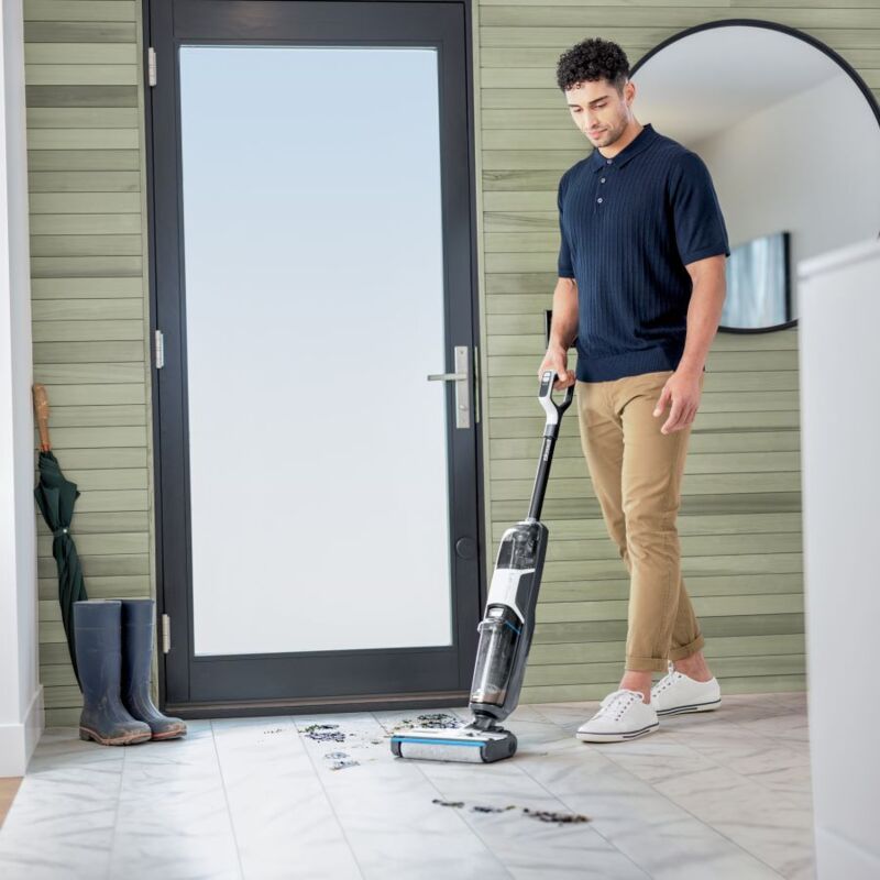 Bissell CrossWave HF3 Cordless Pro Standstaubsauger Akku Trocken&Nass Beutellos 0 l 200 W Schwarz, Silber