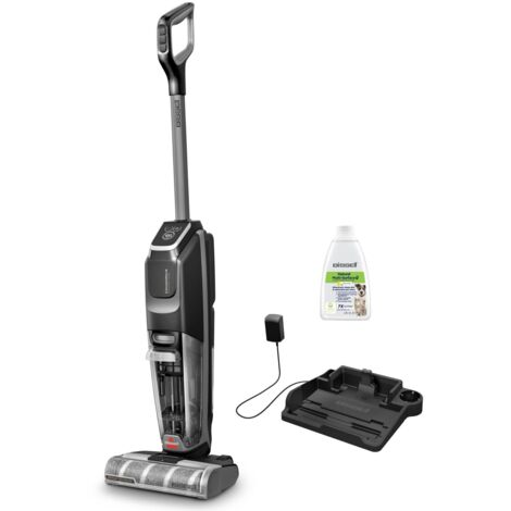Bissell CrossWave OmniForce Edge, Aspirapolvere Senza Fili, Aspira e Lava Insieme o Modalità Solo Aspirazione, Lavapavimenti Potente con Tecnologia ZeroGap, 240m² Pulizia per Più Superfici, 4017N