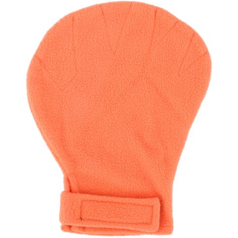 Bissfester Handschuh für Kleintiere – Gleithörnchen, Igel, Orange