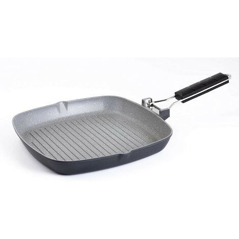 Bistecchiera Bialetti Grill 28x28 cm - Adatta a Induzione, Rivestimento in Petravera