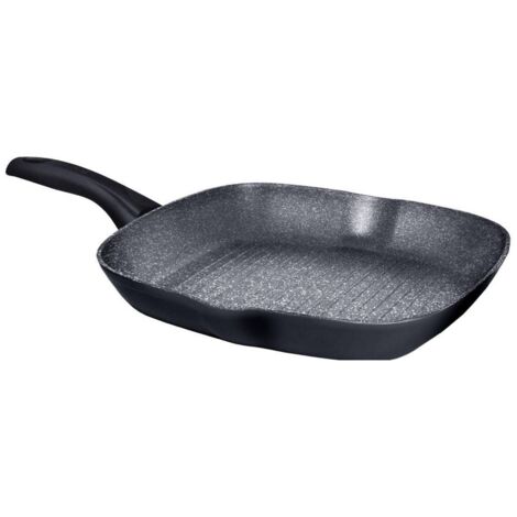 Bistecchiera Grill 28cm Black Pearl Petravera Aeternum, Antiaderente, Induzione, Alluminio