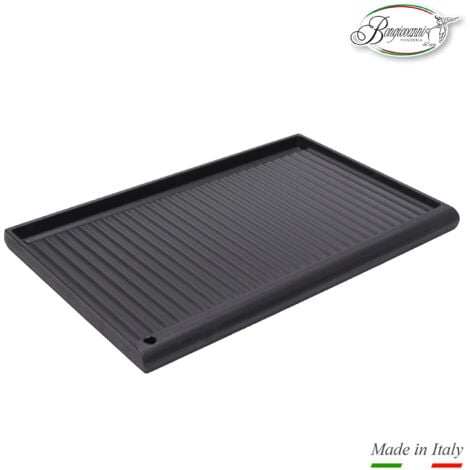 Bistecchiera in ghisa smaltata casa cucina barbecue in diverse misure scegli la misura : 59,5x38 cm
