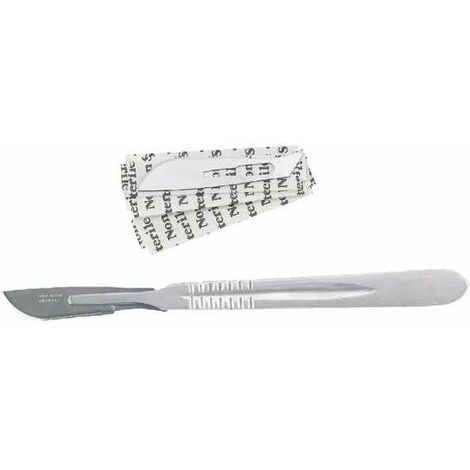 Bistouri manche + 5 lames n° 22 scalpel cutter de précision couteau découpe précise