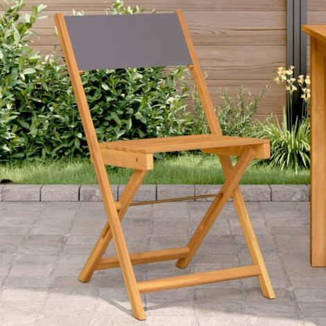 Bistro Chair  Set of 2  Anthracite vidaXL