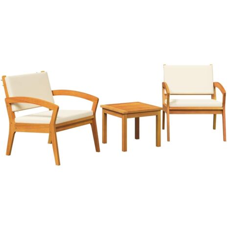 Bistro Set Brown 45 x 45 x 38cm Solid Acacia wood vidaXL