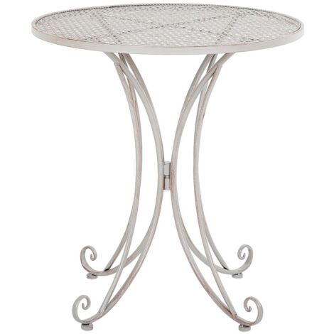 Bistro Table CILENTO 71 cm 71 cm Metal Grey