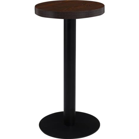 Bistro Table Dark Brown 40 cm MDF vidaXL