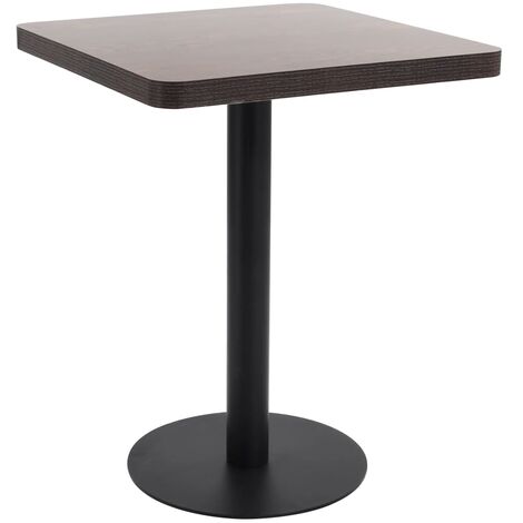 Bistro Table Dark Brown 60X60 cm MDF vidaXL