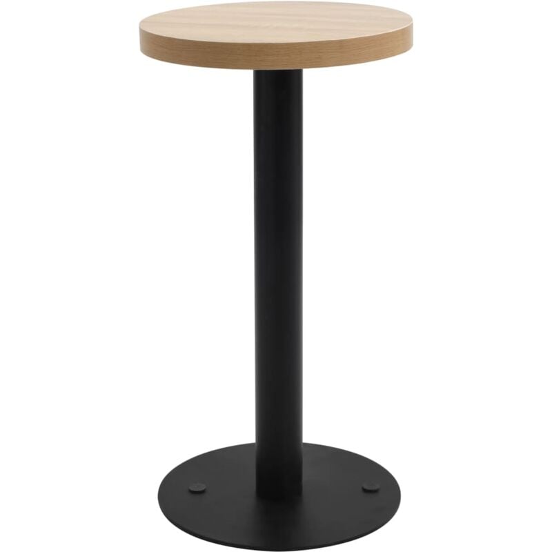 Bistro Table Light Brown 40 cm mdf Vidaxl