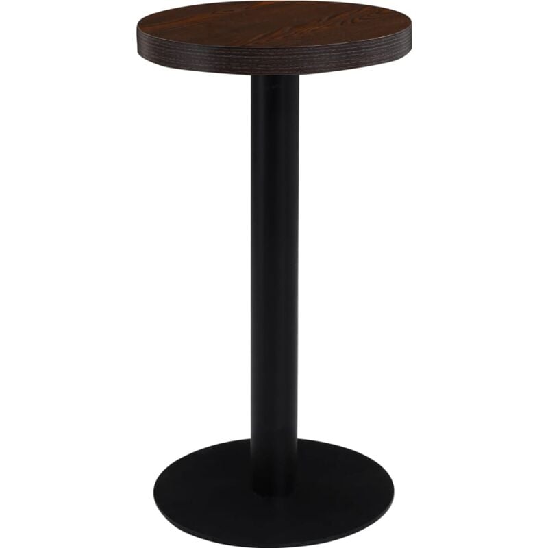 Bistro Table Dark Brown 40 cm MDF vidaXL