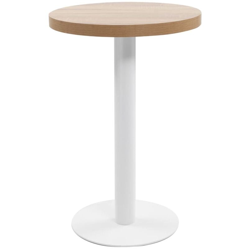 Vidaxl - Bistro Table Light Brown 50 cm mdf