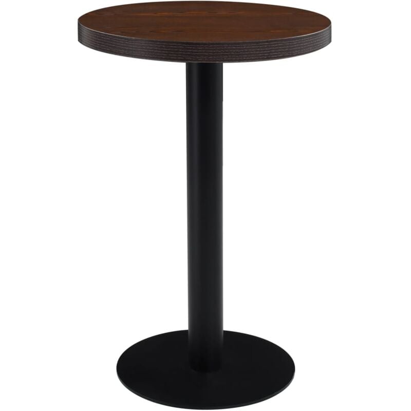 Vidaxl - Bistro Table Dark Brown 50 cm mdf