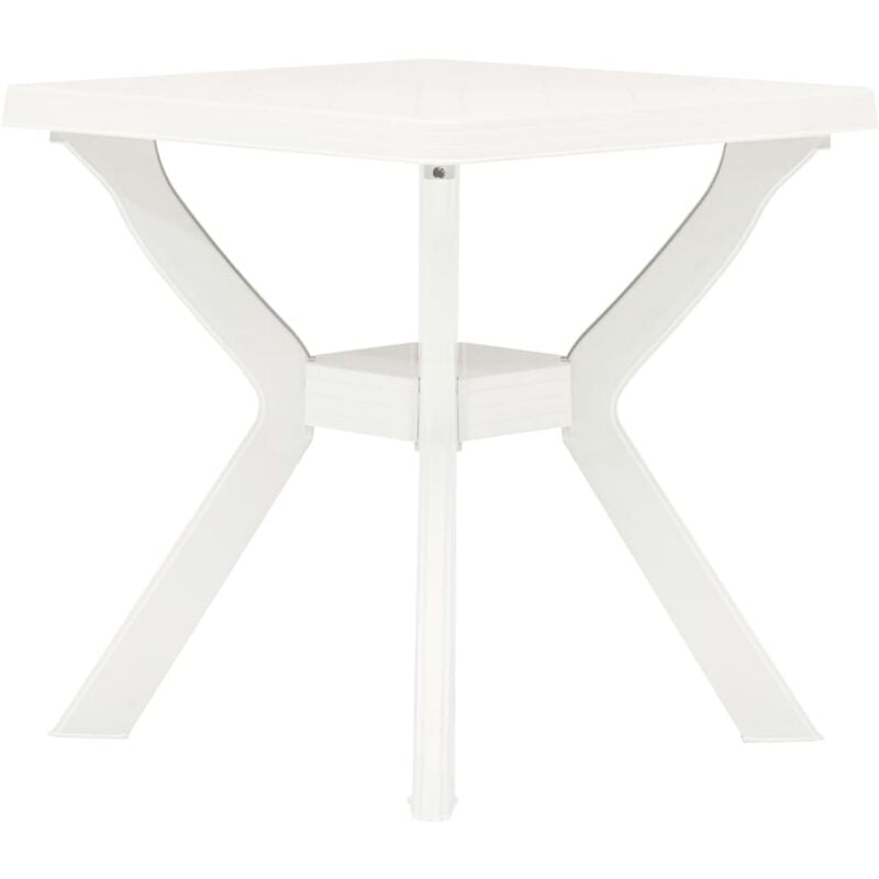 Bistro Table White 70x70x72 cm Plastic Vidaxl