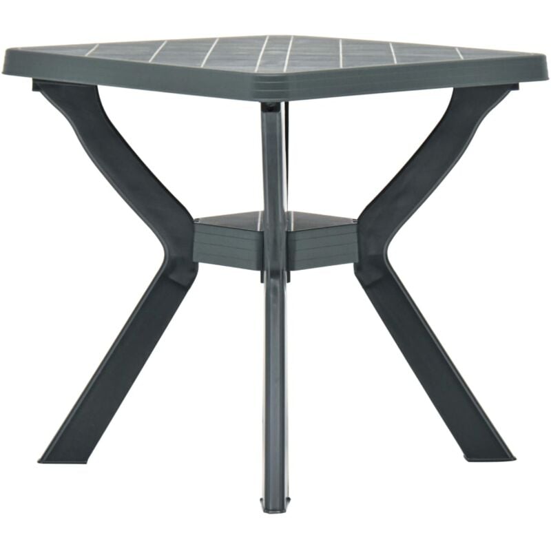 Bistro Table Green 70x70x72 cm Plastic Vidaxl