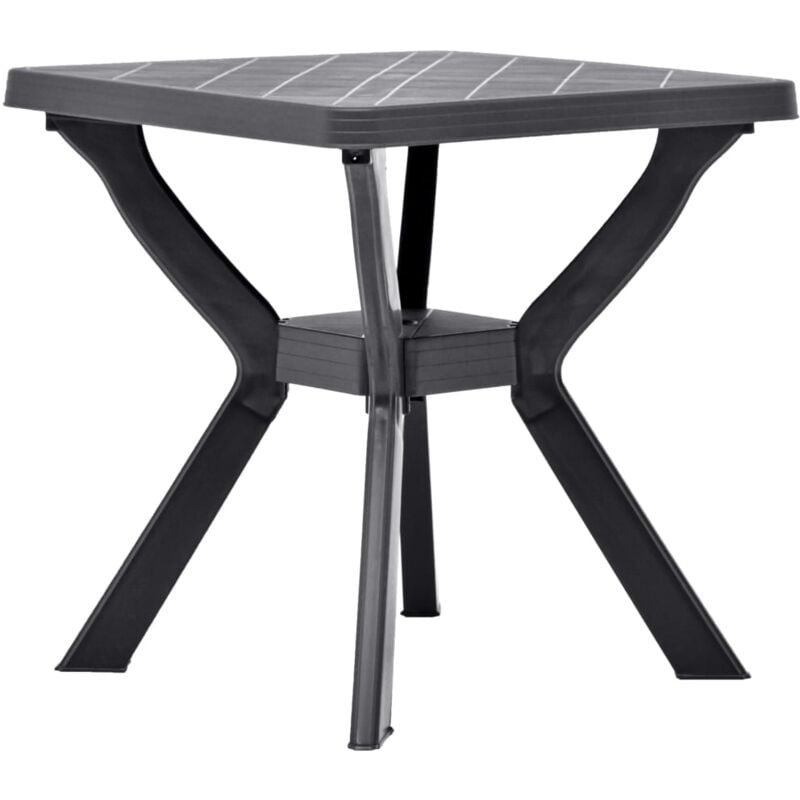 Vidaxl - Bistro Table Anthracite 70x70x72 cm Plastic